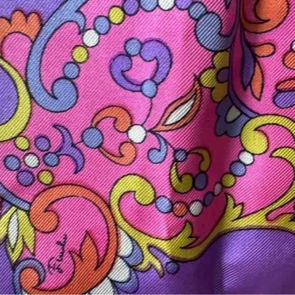 Vintage Emilio Pucci Silk Print Scarf - Picture 6 of 8